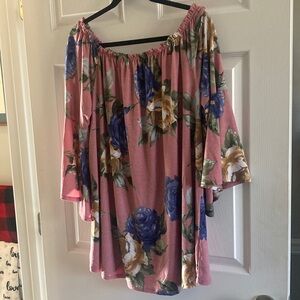 Floral Off-Shoulder Women's Top